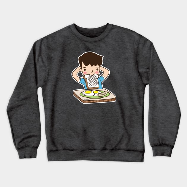 Chill breakfast Crewneck Sweatshirt by doodletales